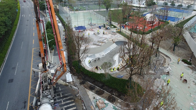 滑板場(chǎng)地施工圖片 滑板場(chǎng)地施工圖片